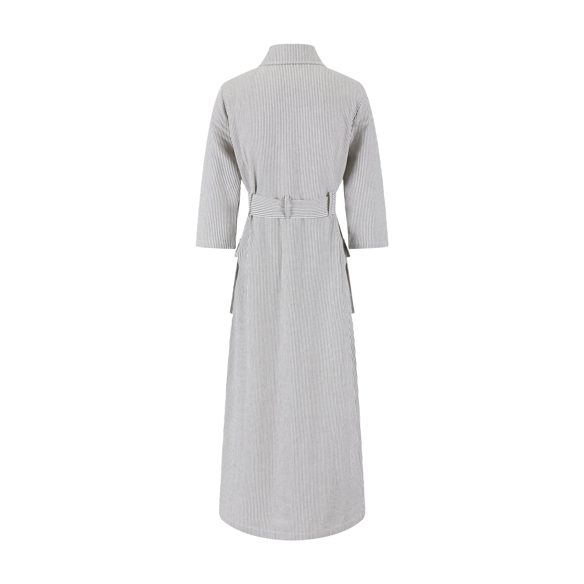 Stripe Pocket Dress - Black/White