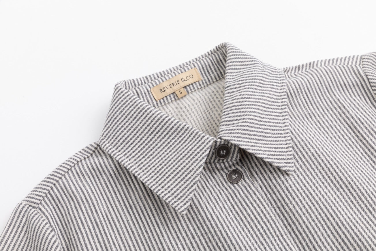 Stripe Pocket Dress - Black/White