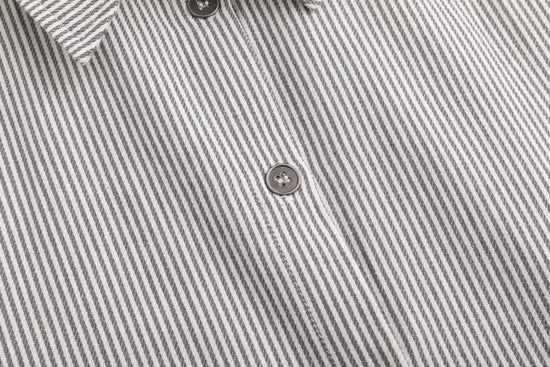 Stripe Pocket Dress - Black/White
