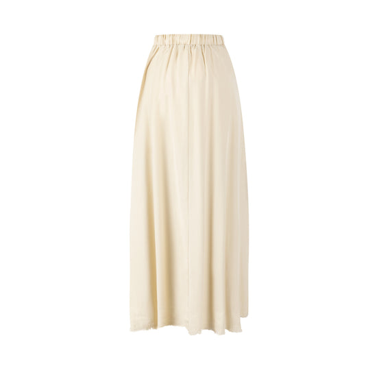Drawstring Waistband Skirt- Parchment