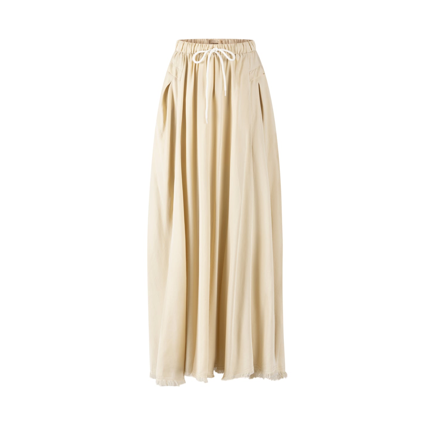Drawstring Waistband Skirt- Parchment