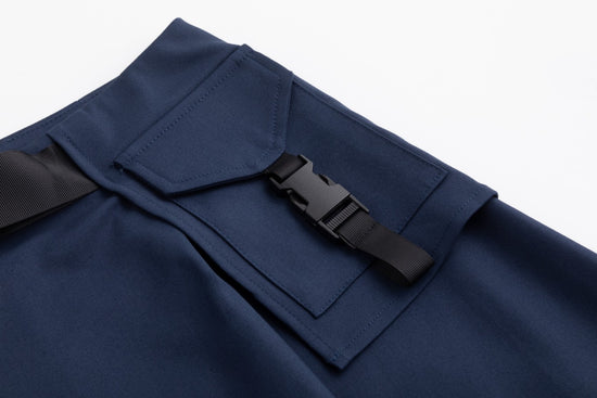 Aline Buckle Skirt- Navy