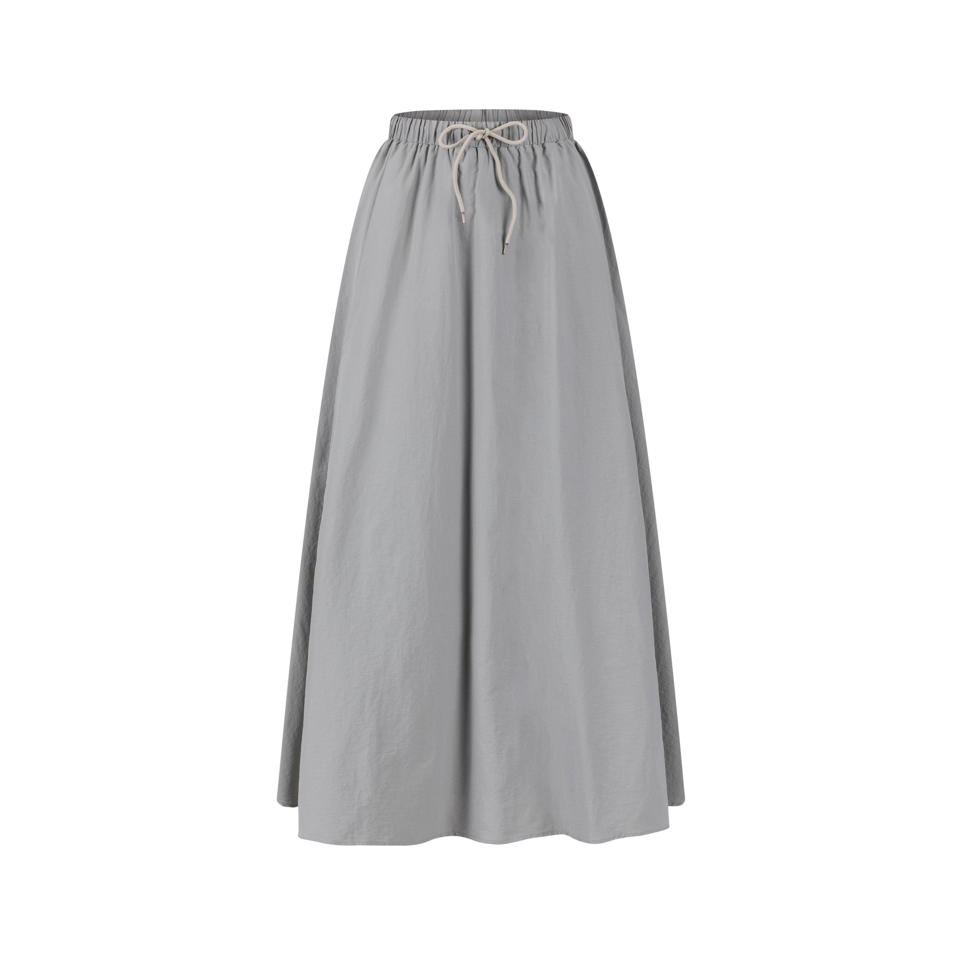 Shoe Lace Drawstring Skirt - Stone