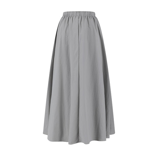 Shoe Lace Drawstring Skirt - Stone