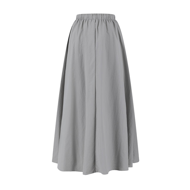 Shoe Lace Drawstring Skirt - Stone