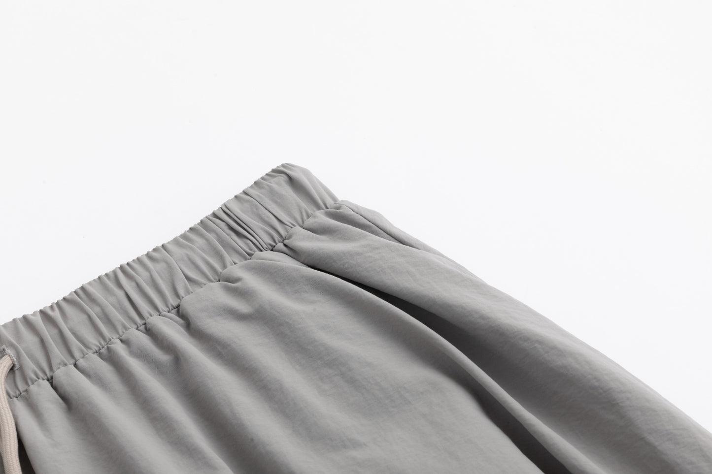 Shoe Lace Drawstring Skirt - Stone