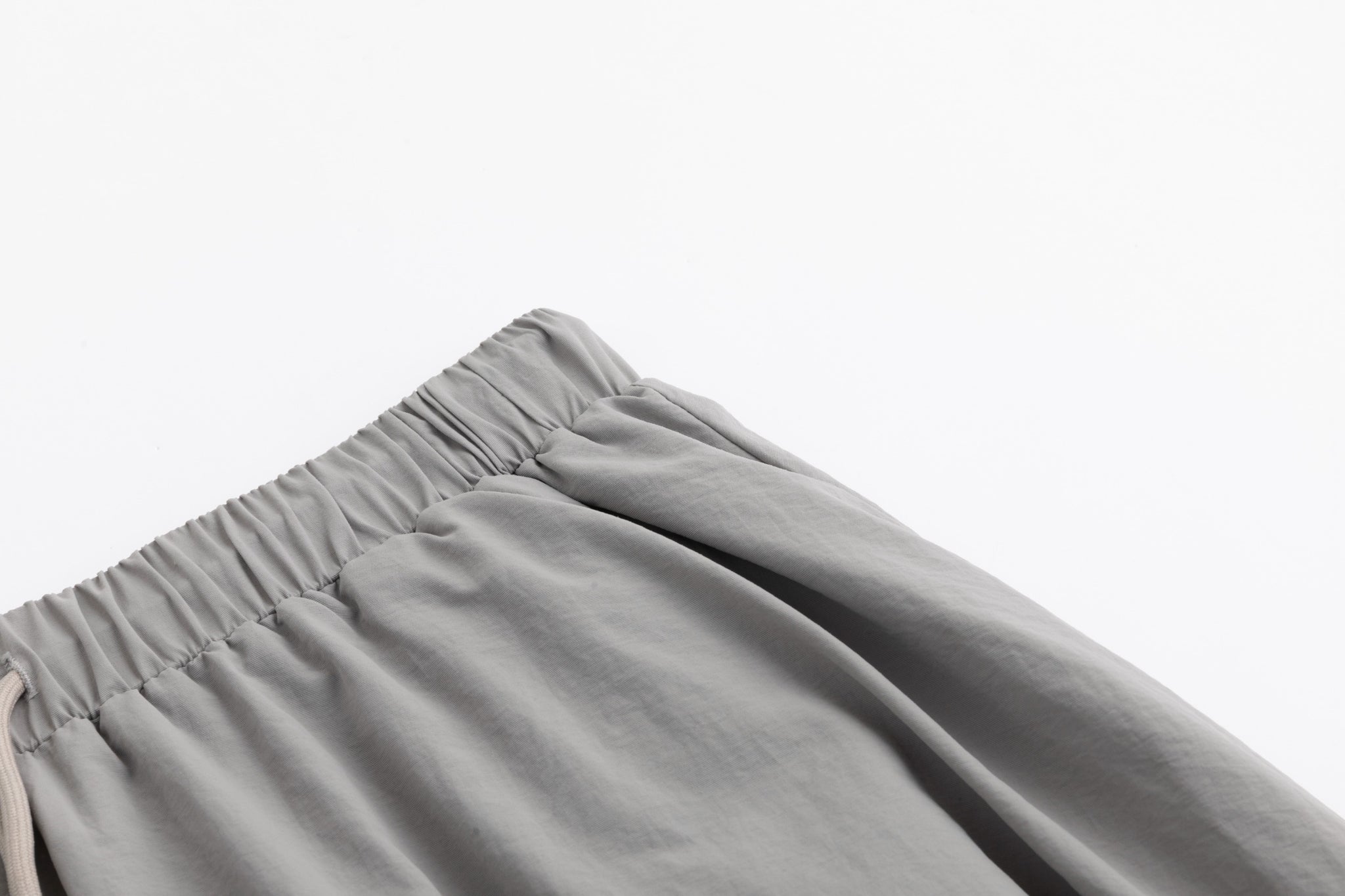Shoe Lace Drawstring Skirt - Stone