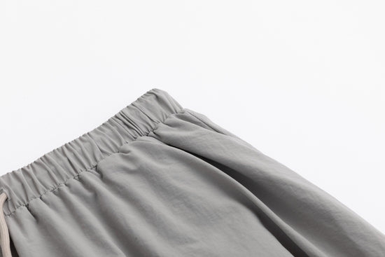Shoe Lace Drawstring Skirt - Stone