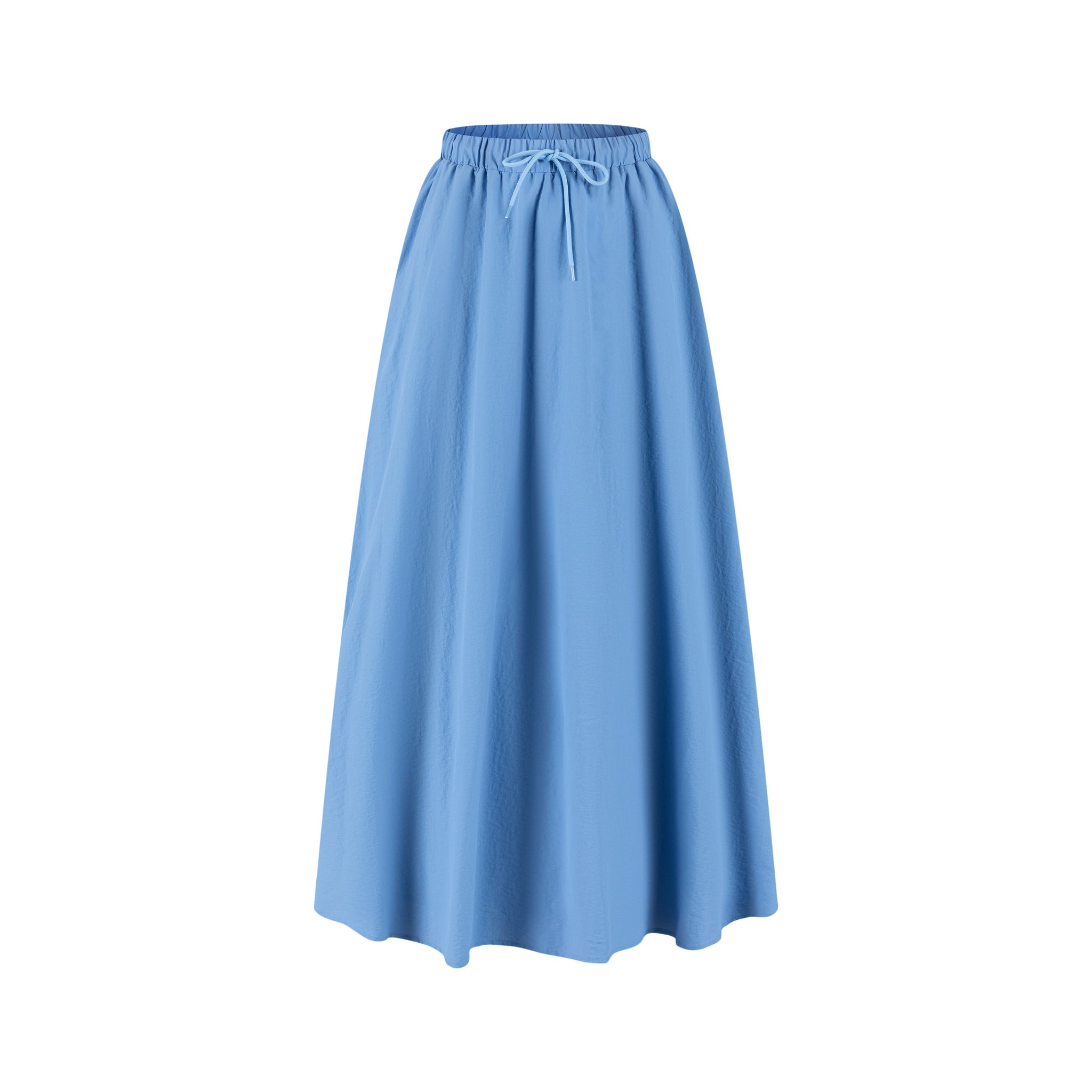 Shoe Lace Drawstring Skirt - Sea Blue