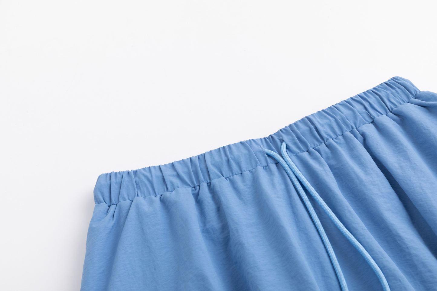 Shoe Lace Drawstring Skirt - Sea Blue