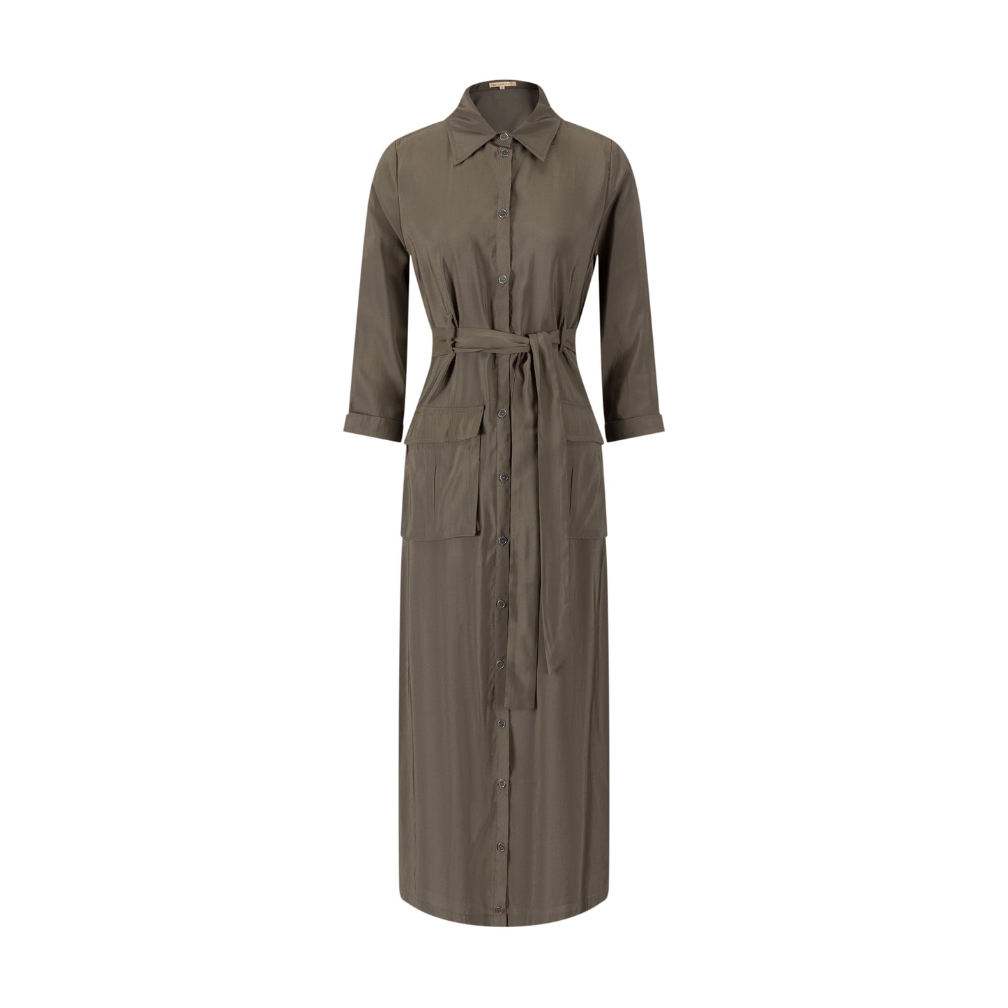 Cargo Linen Dress - Fawn