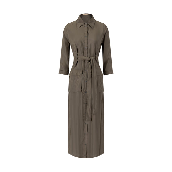 Cargo Linen Dress - Fawn