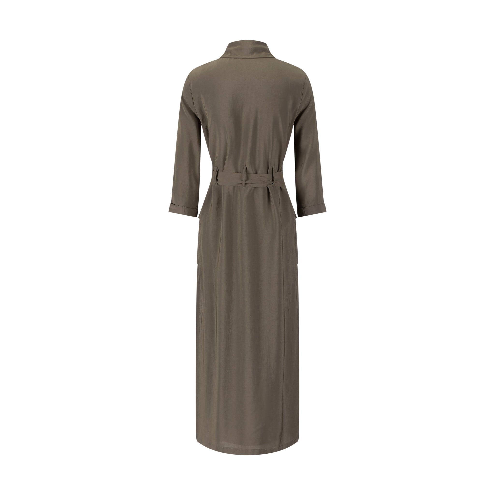 Cargo Linen Dress - Fawn