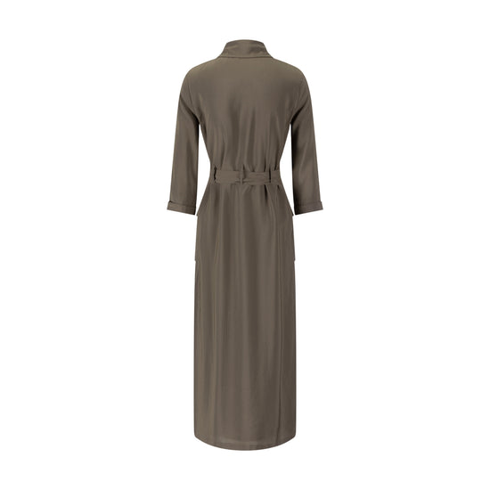 Cargo Linen Dress - Fawn