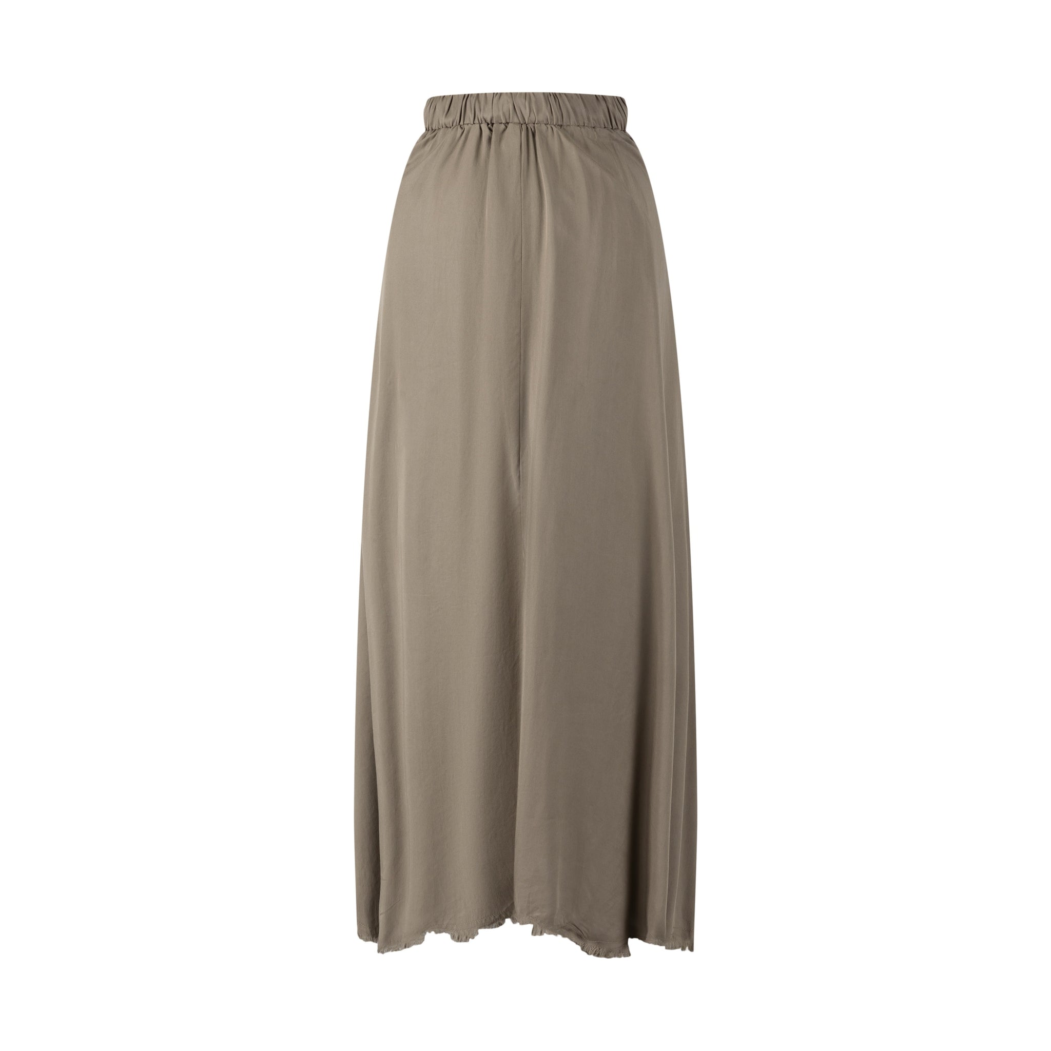 Drawstring Waistband Skirt- Fawn
