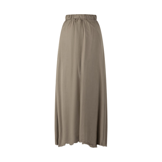 Drawstring Waistband Skirt- Fawn
