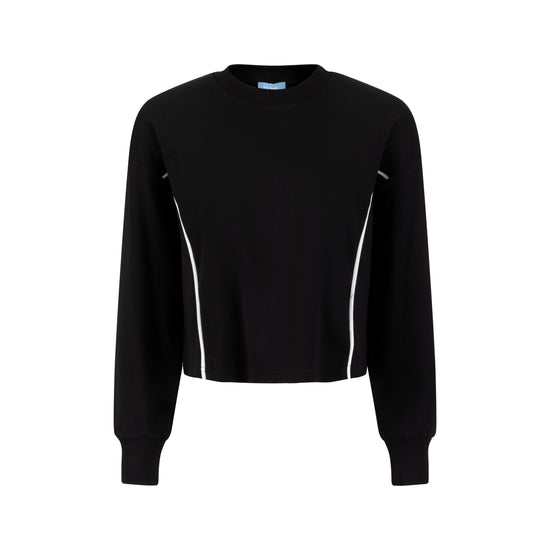 Side Piping Top - Black