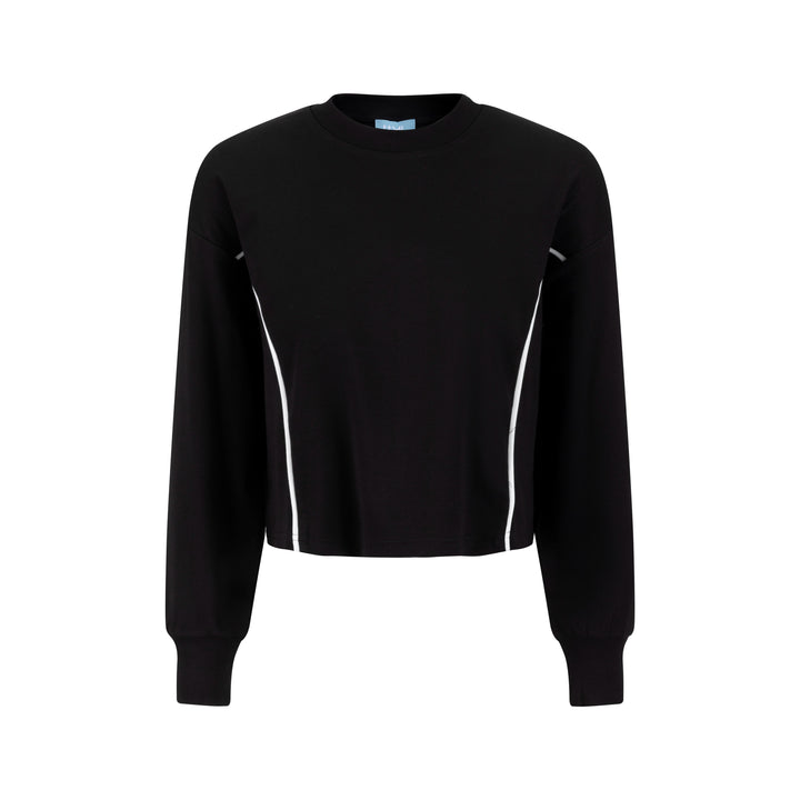 Side Piping Top - Black