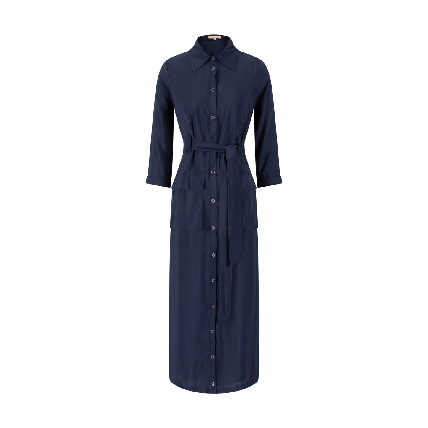 Cargo Linen Dress - Midnight