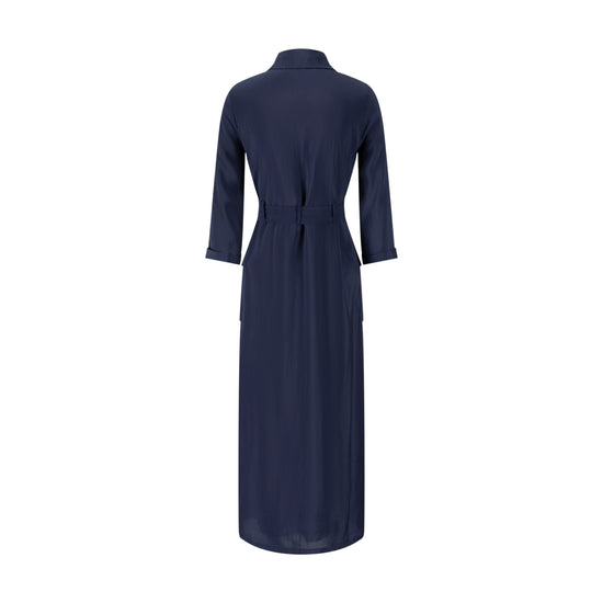 Cargo Linen Dress - Midnight