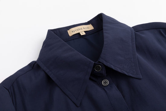 Cargo Linen Dress - Midnight