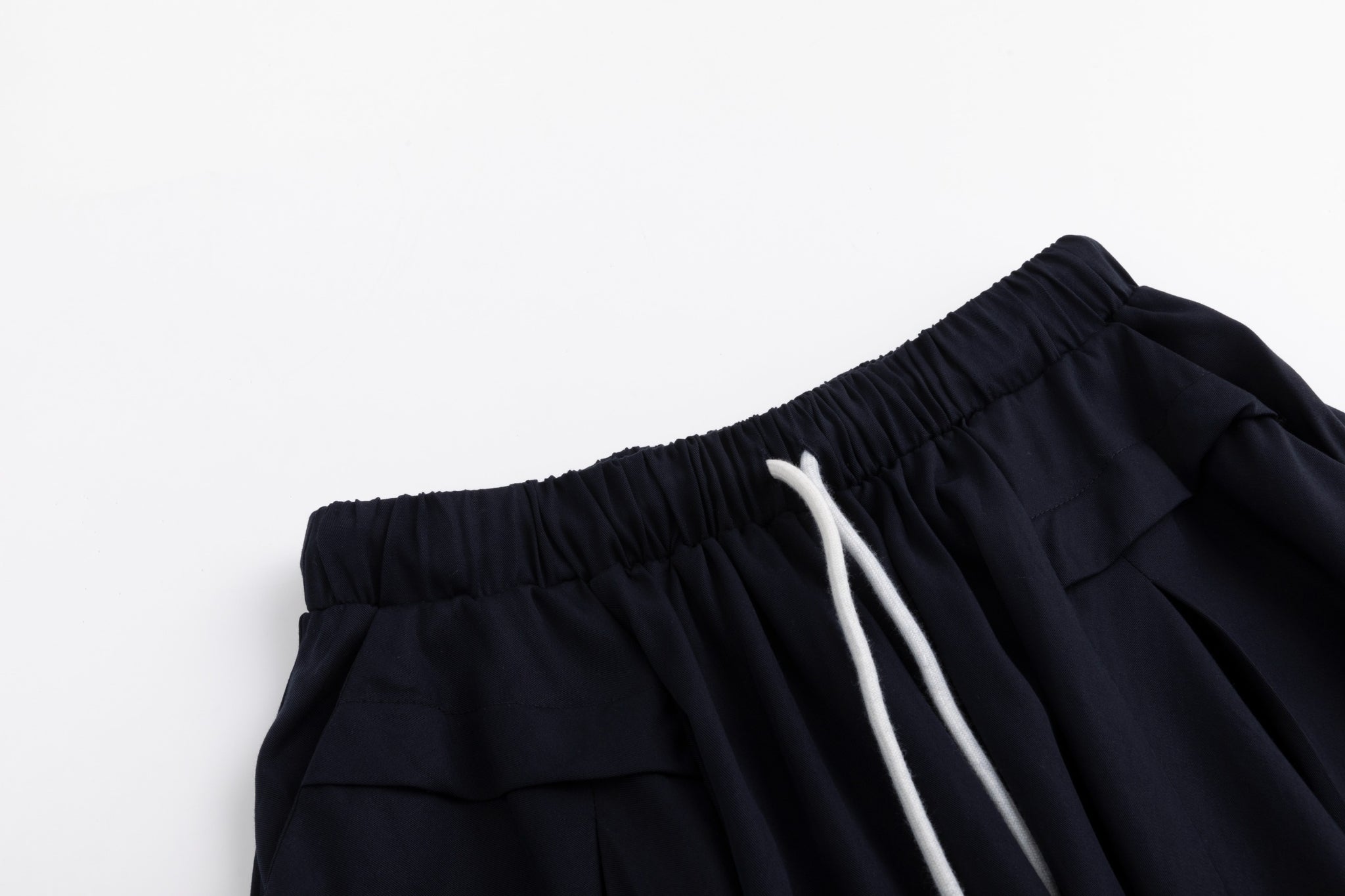 Drawstring Waistband Skirt- Midnight