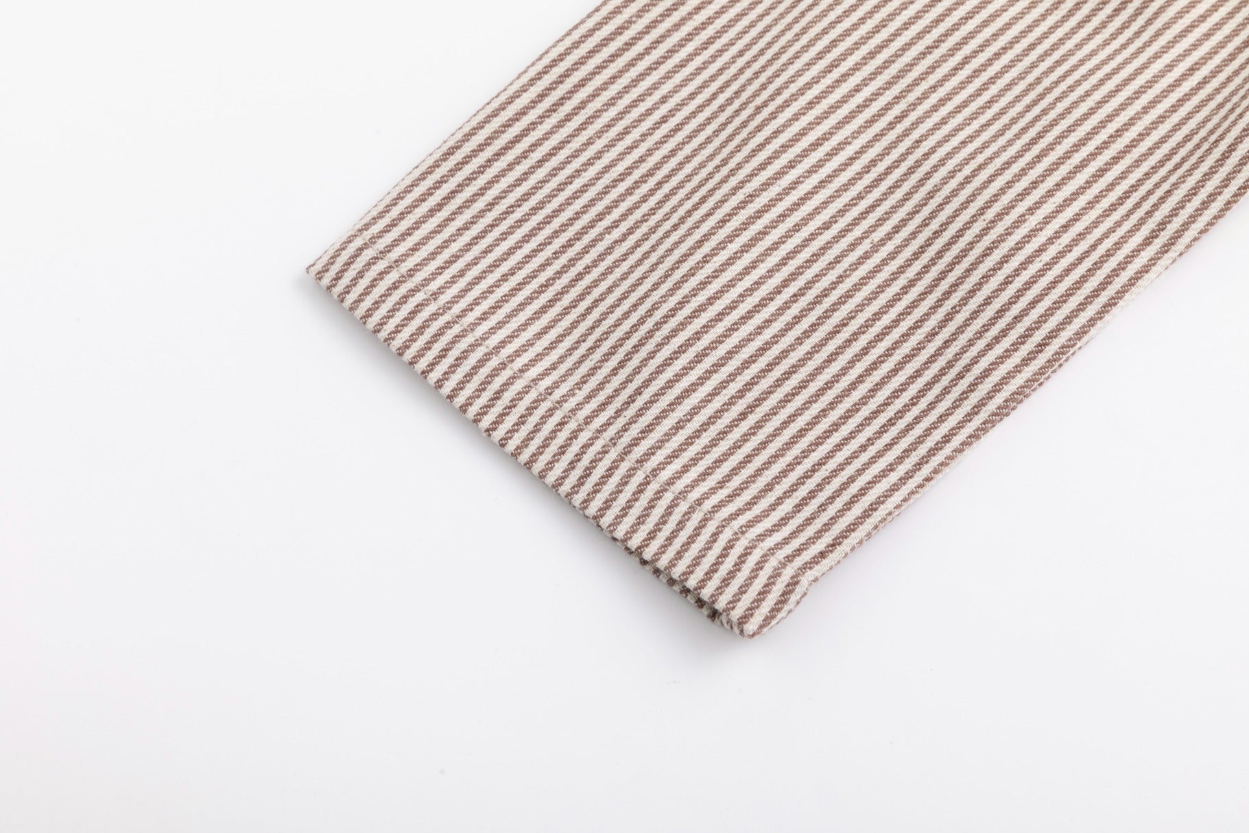 Stripe Pocket Dress - Rust/White
