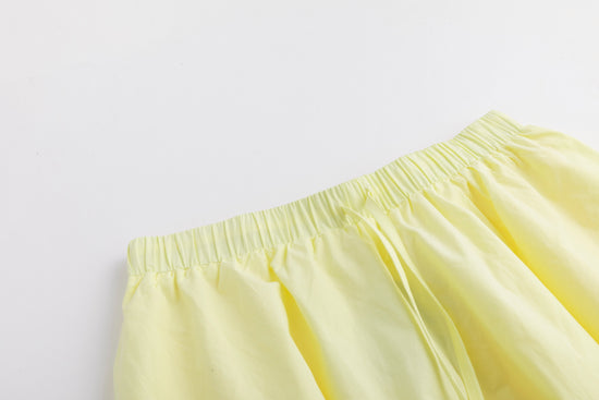 Drawstring Skirt - Lemon