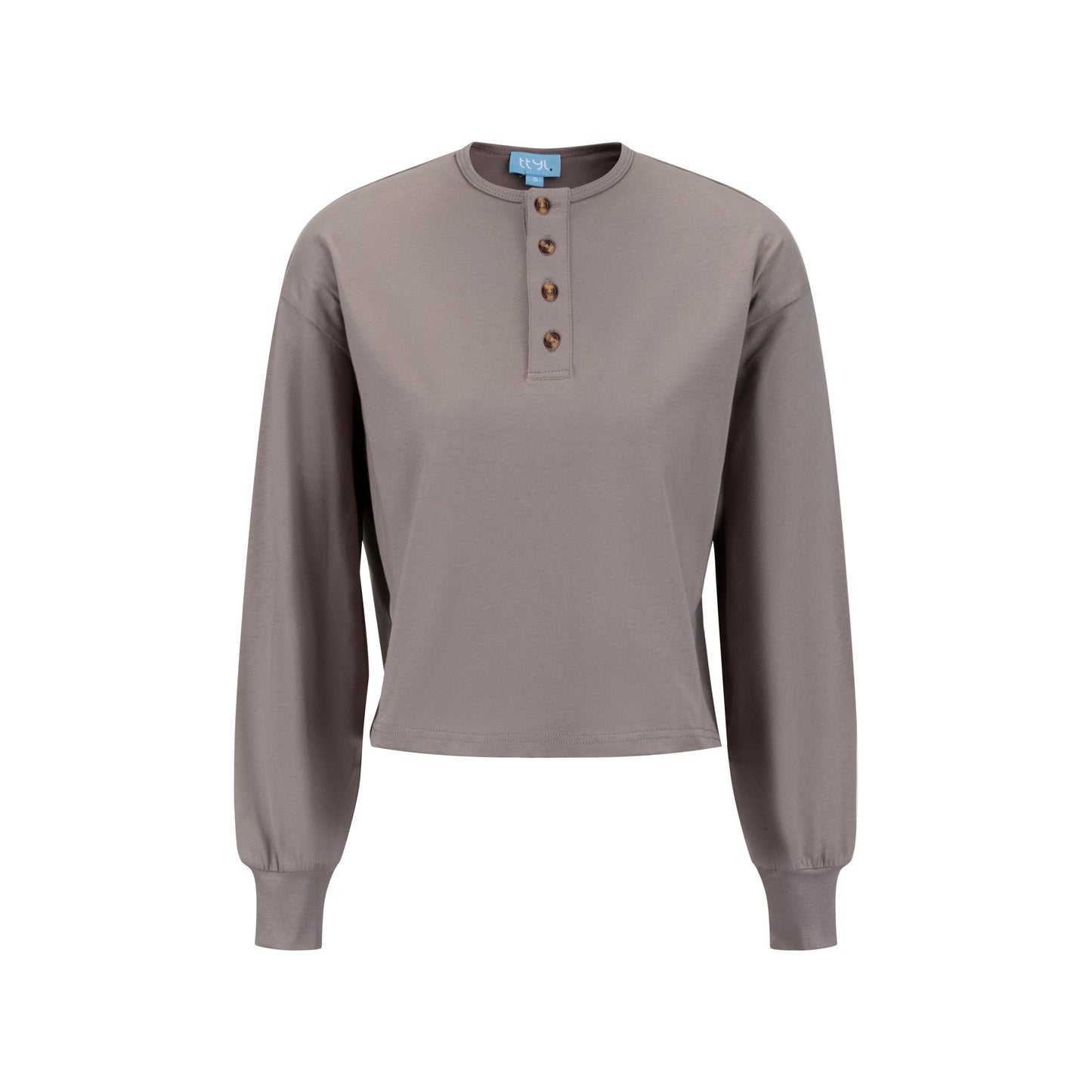 Basic Placket Dolman - Stone