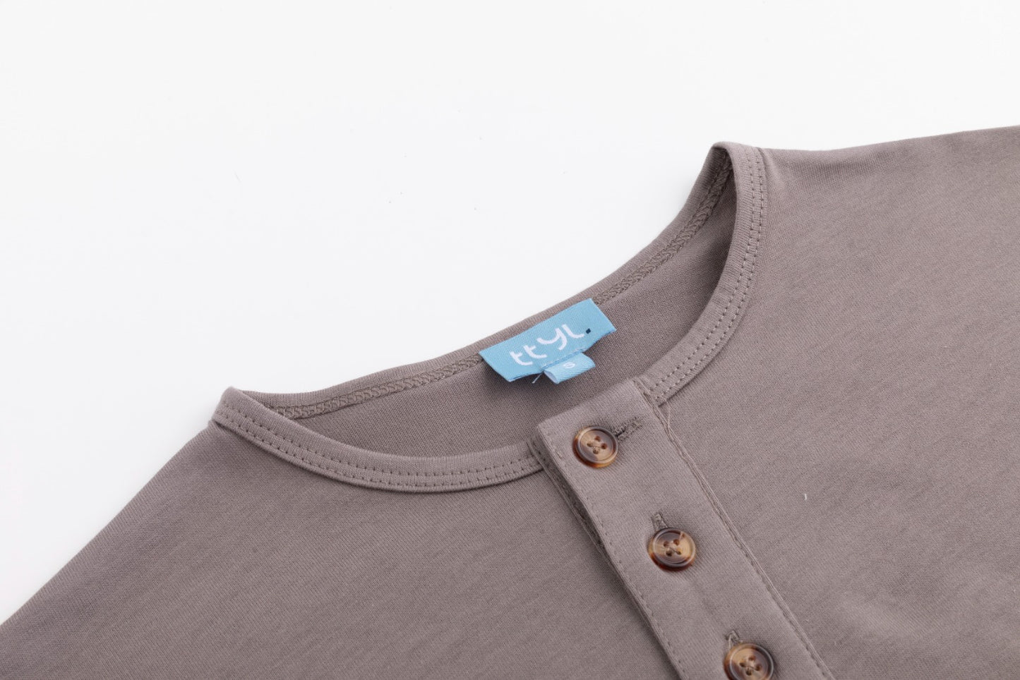 Basic Placket Dolman - Stone