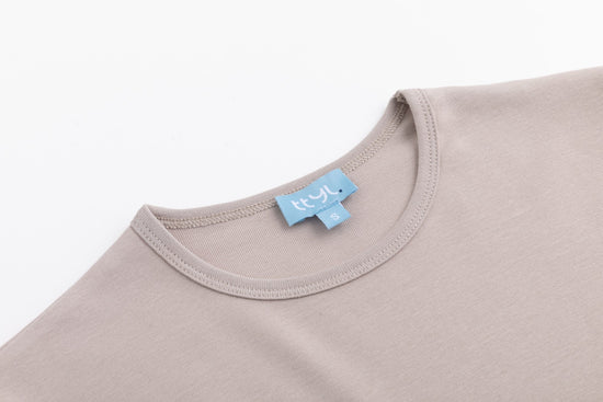Basic Flat Tee - Stone