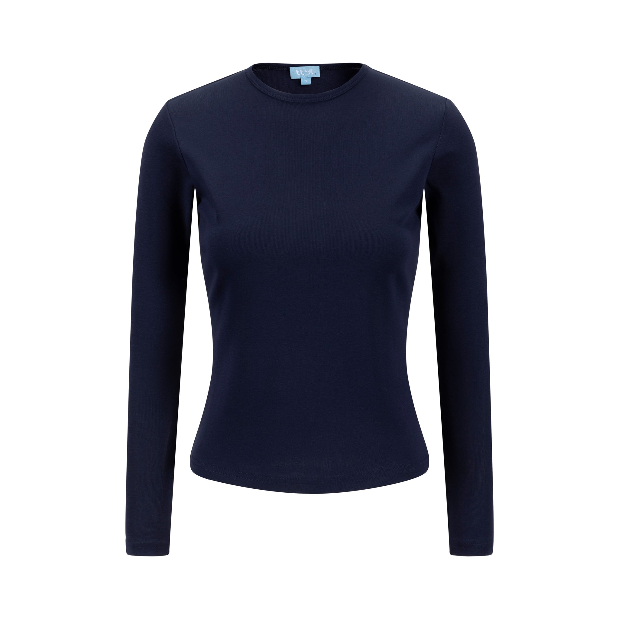 Basic Flat Tee - Navy
