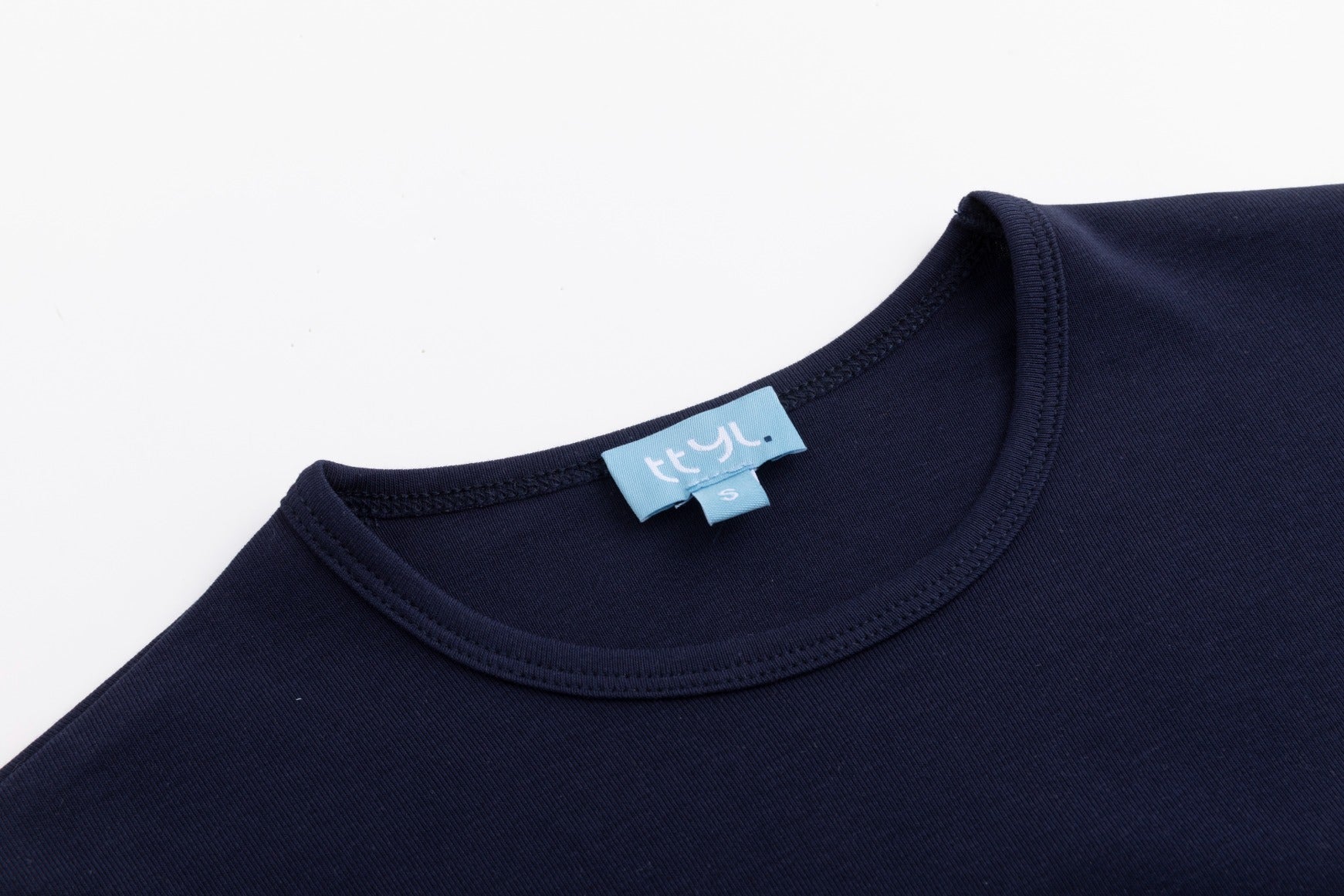 Basic Flat Tee - Navy