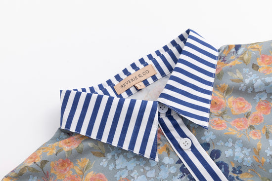 Multi Printed Striped Blouse