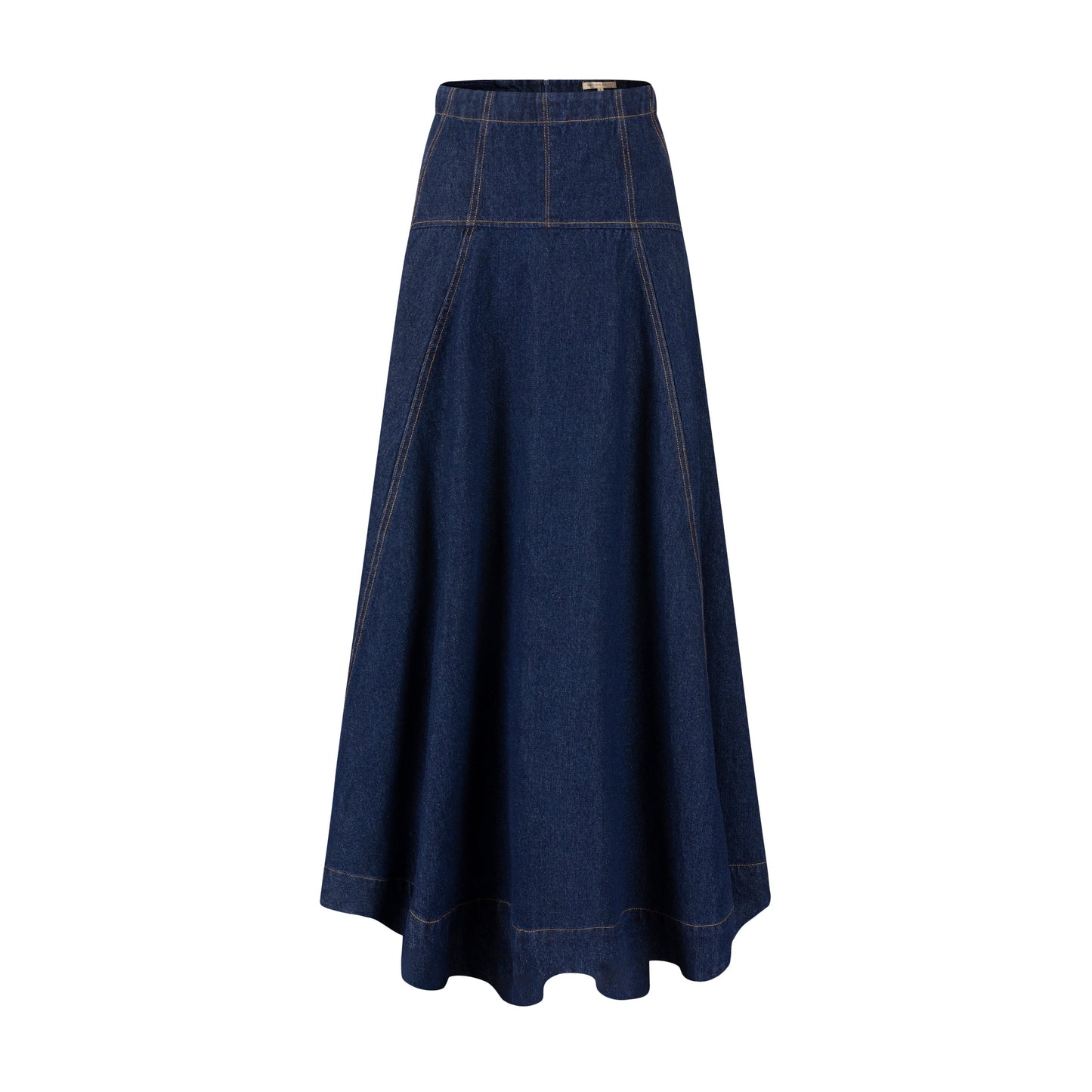 Aline Circle Skirt- Denim - Dark Blue