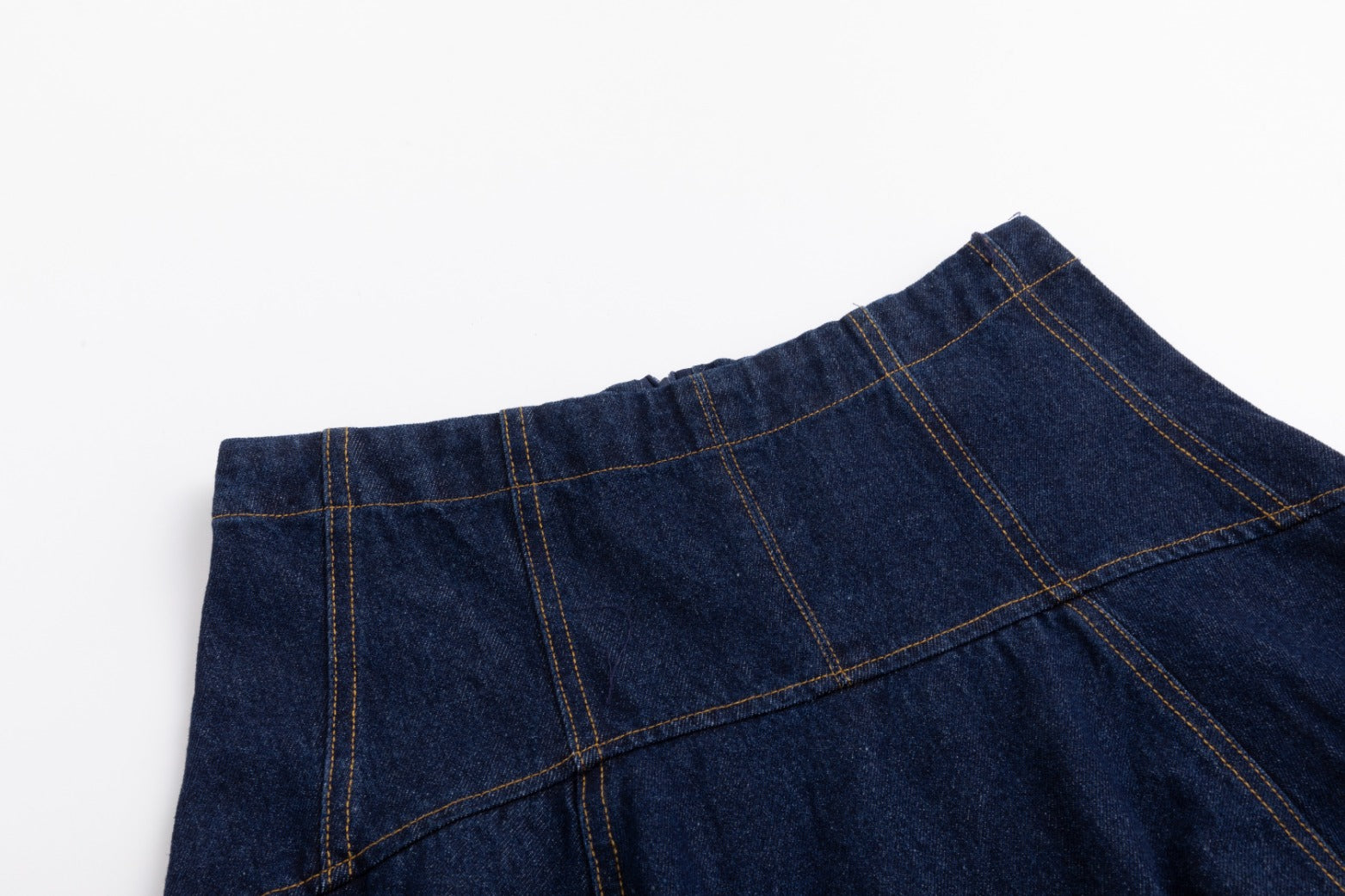 Aline Circle Skirt- Denim - Dark Blue