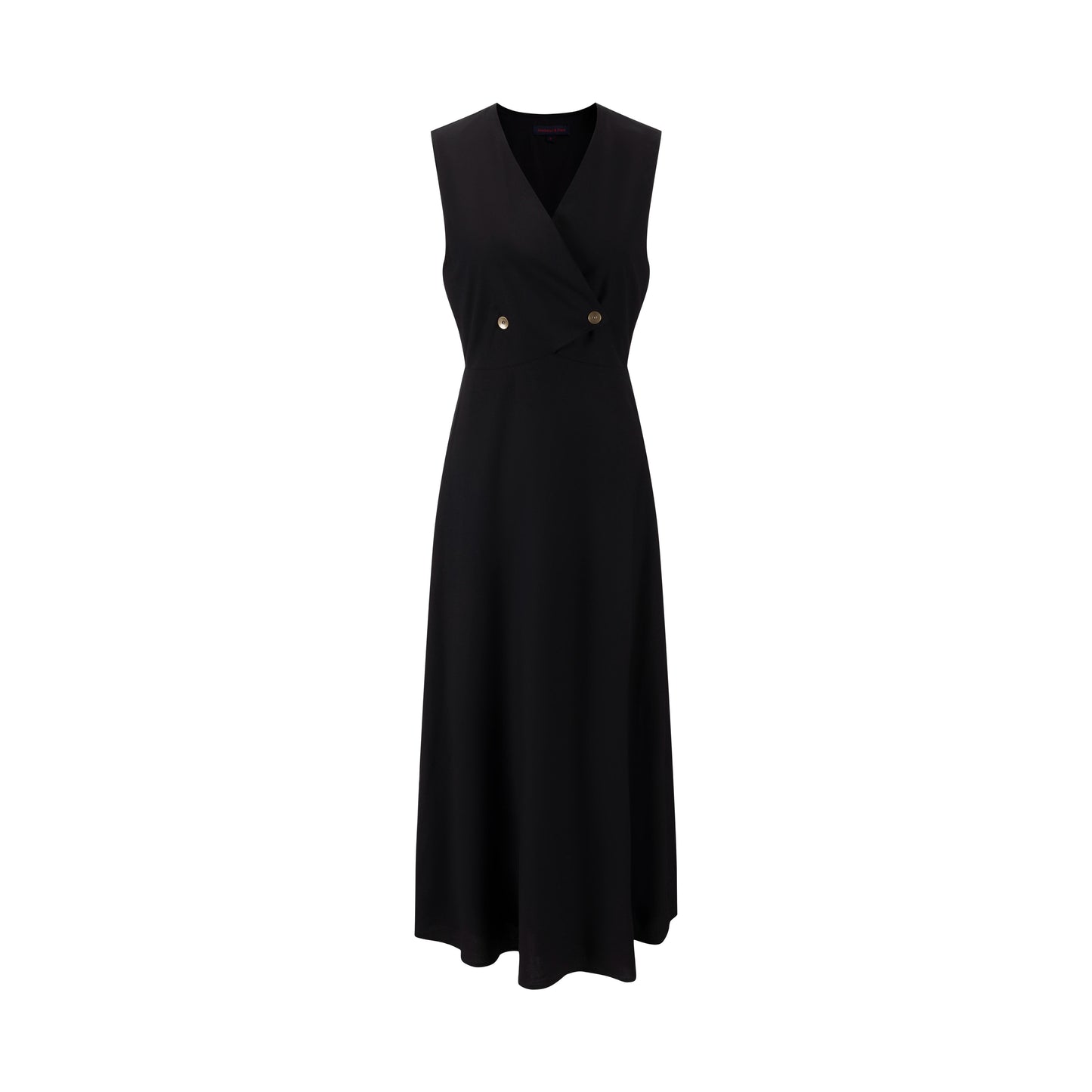 Solid Black Wrap Jumper