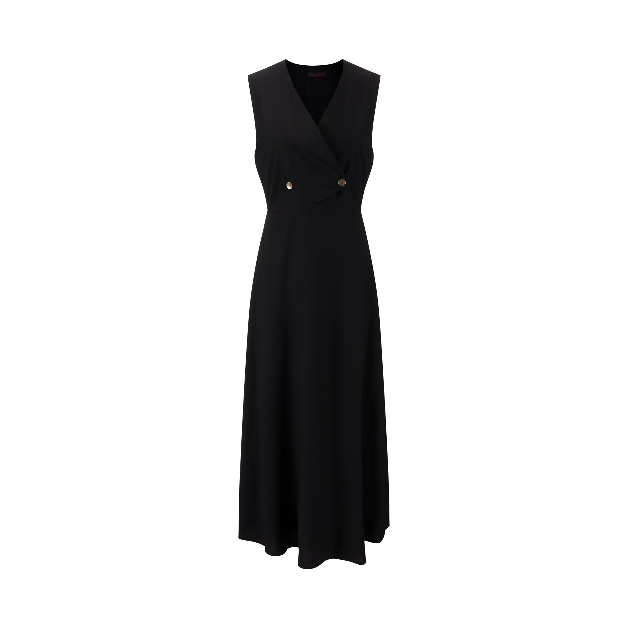 Solid Black Wrap Jumper