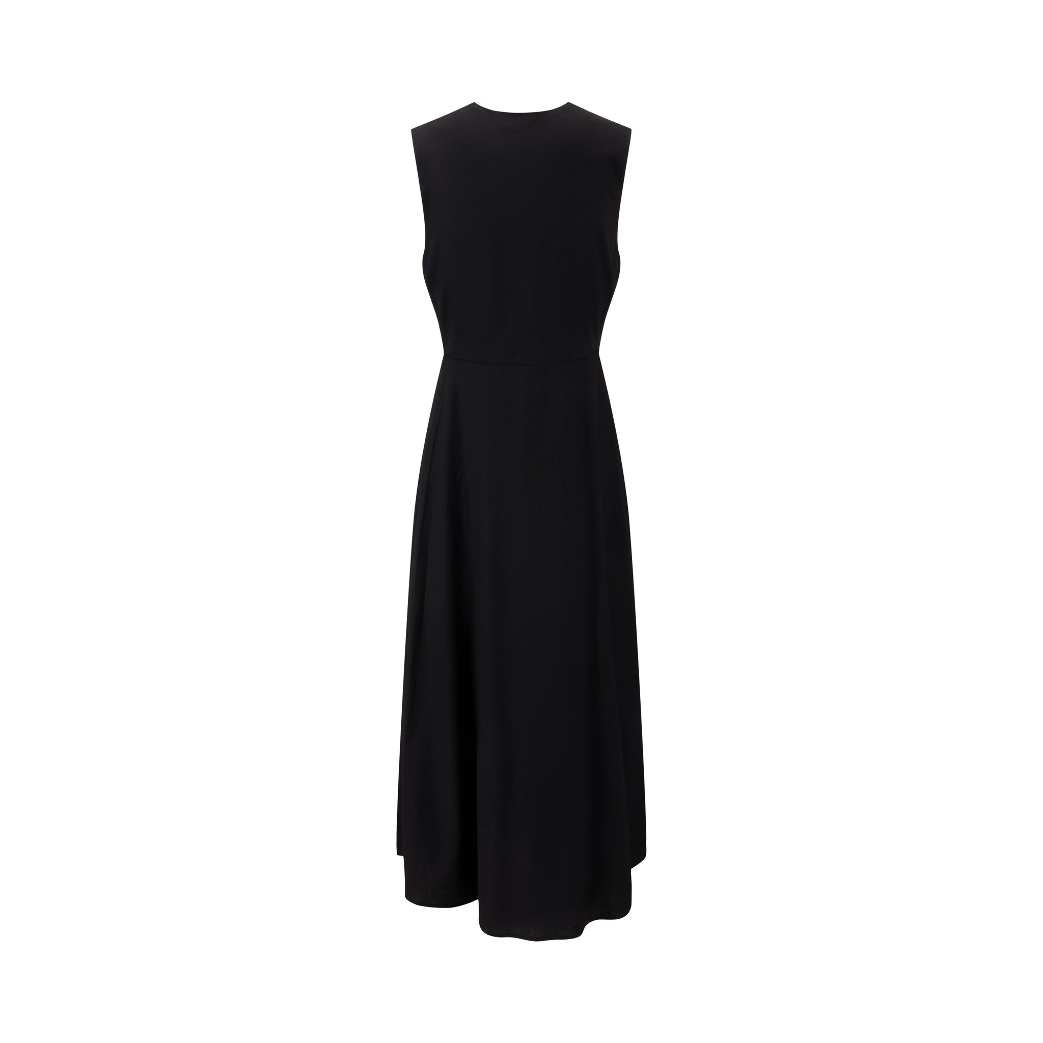 Solid Black Wrap Jumper