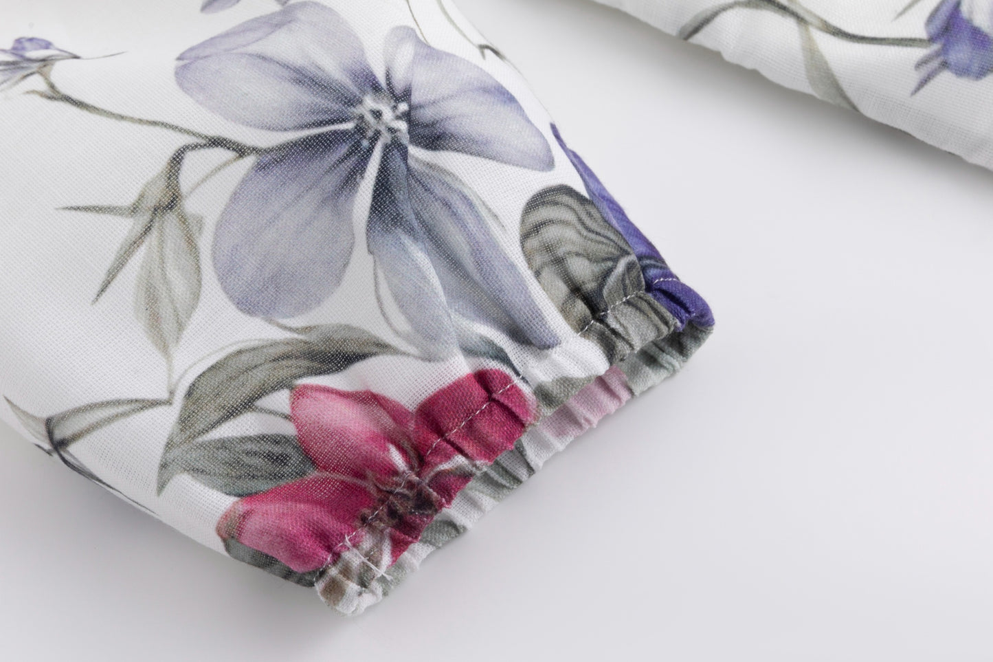 Pink Floral Linen Blouse
