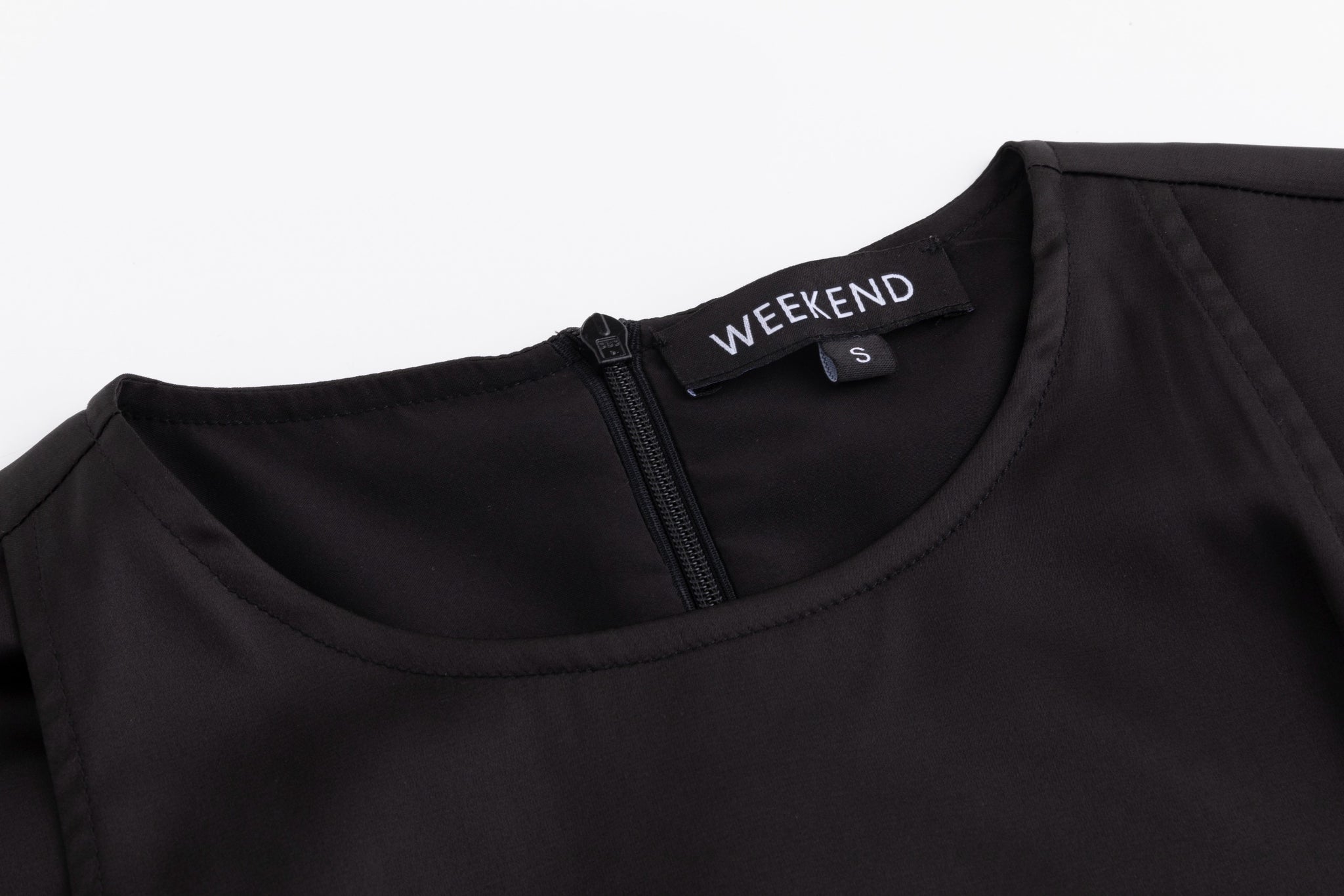 Wrap Pleated Dress - Solid Black