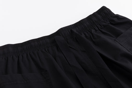 Cotton Skirt With Pockets - Black