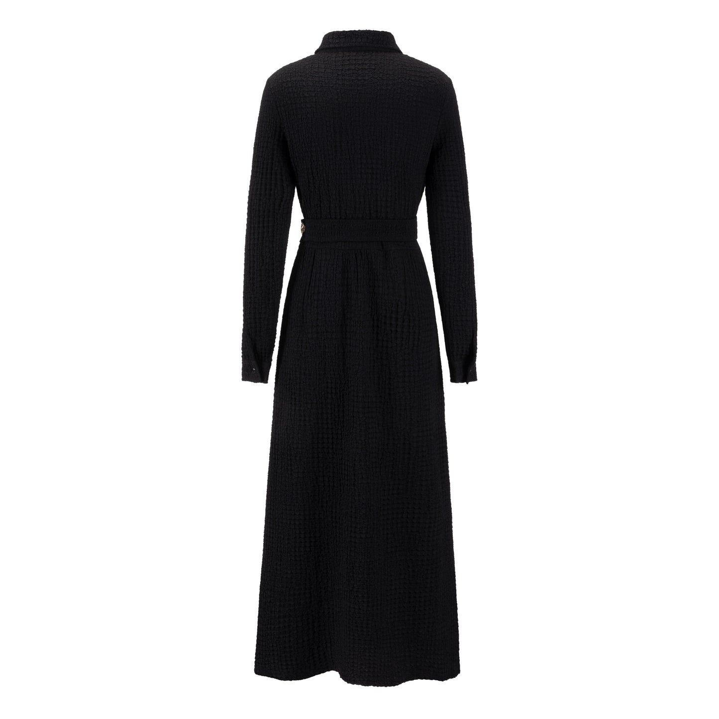 Black Dress With Gold Chain Belt
