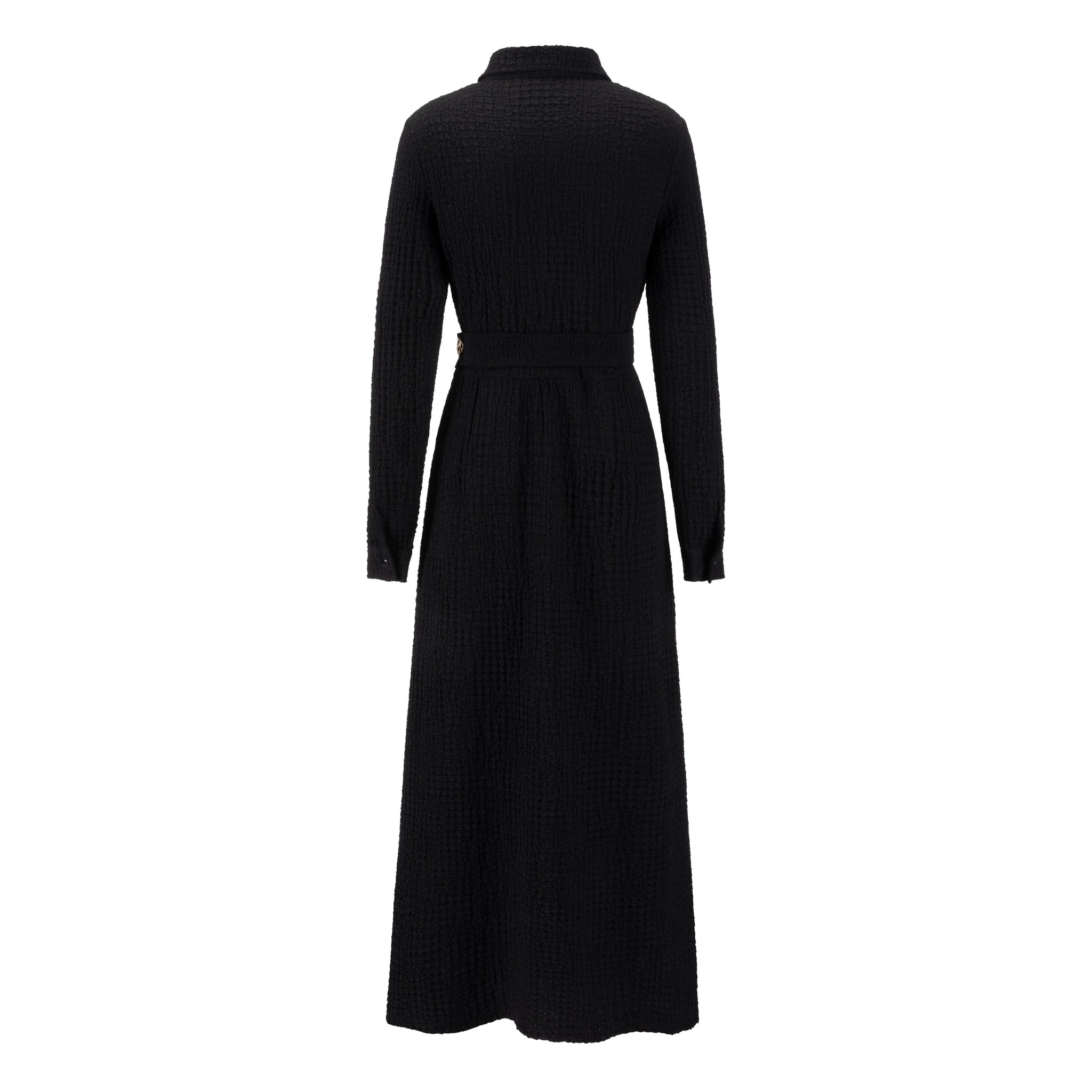 Black Dress With Gold Chain Belt