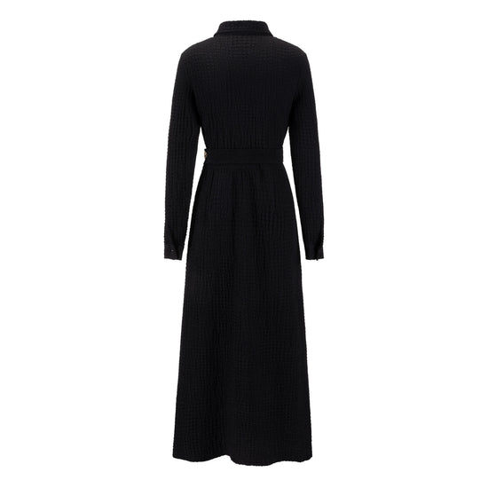 Black Dress With Gold Chain Belt
