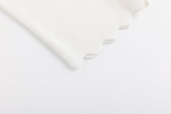 Scalloped Basic Sweater - Ivory