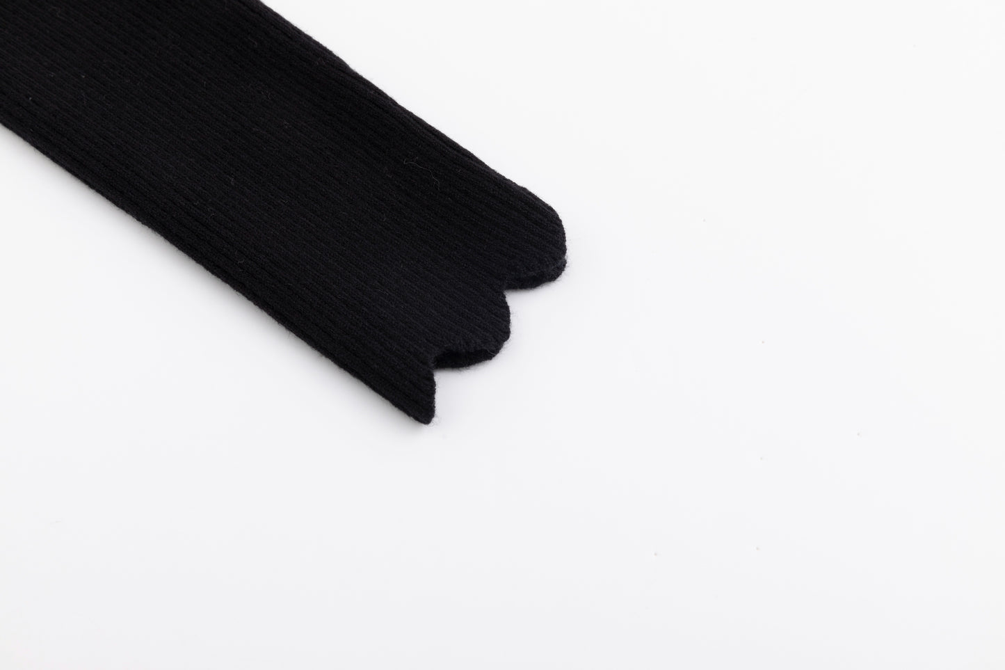 Scalloped Basic Sweater - Black