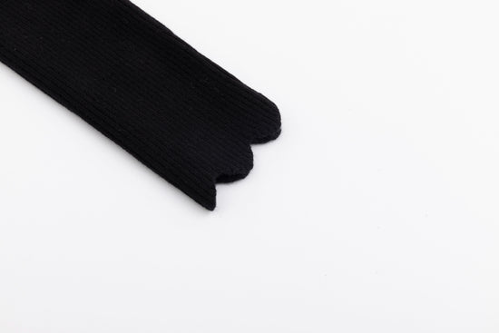 Scalloped Basic Sweater - Black