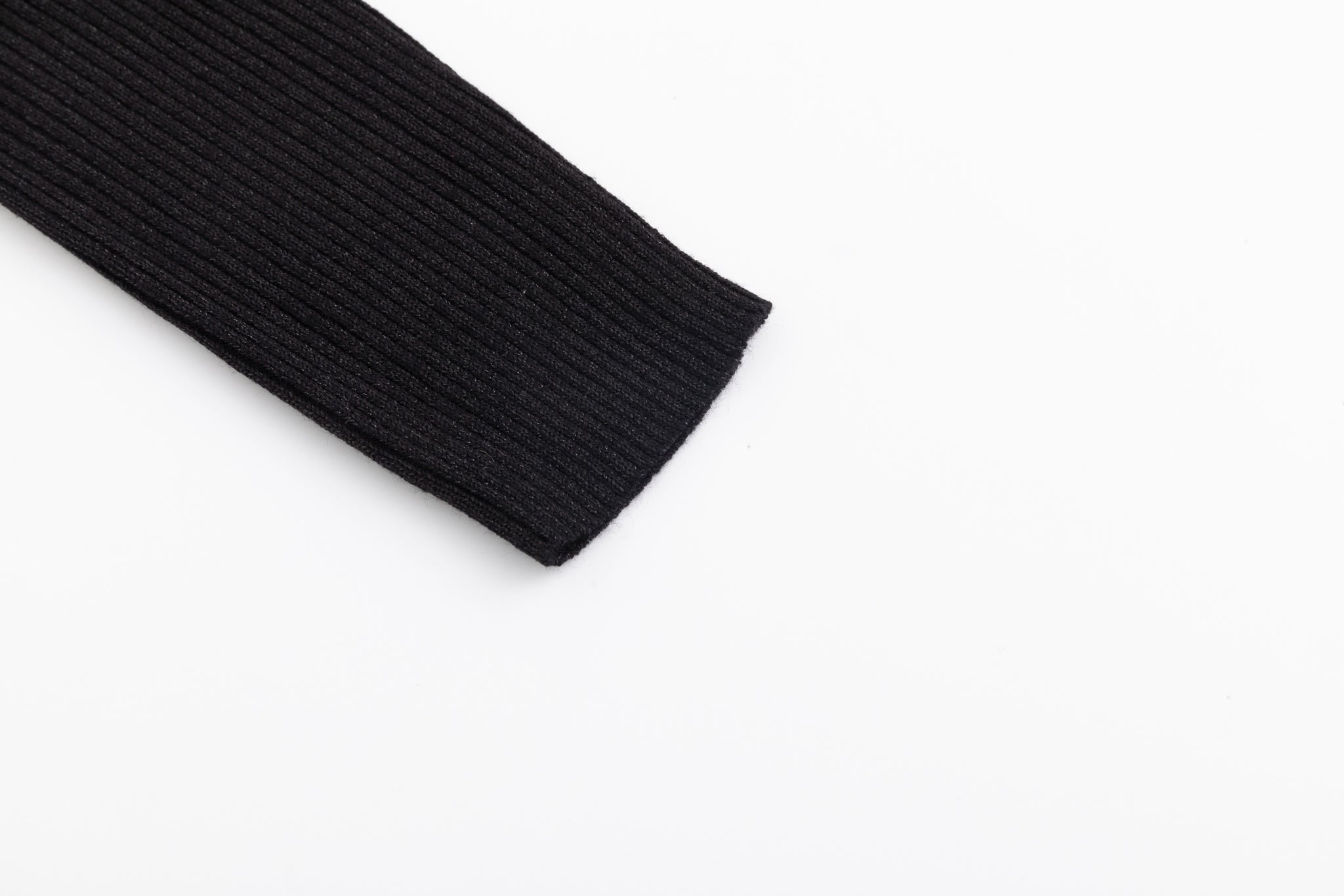 Shimmery Mock Neck Top - Black