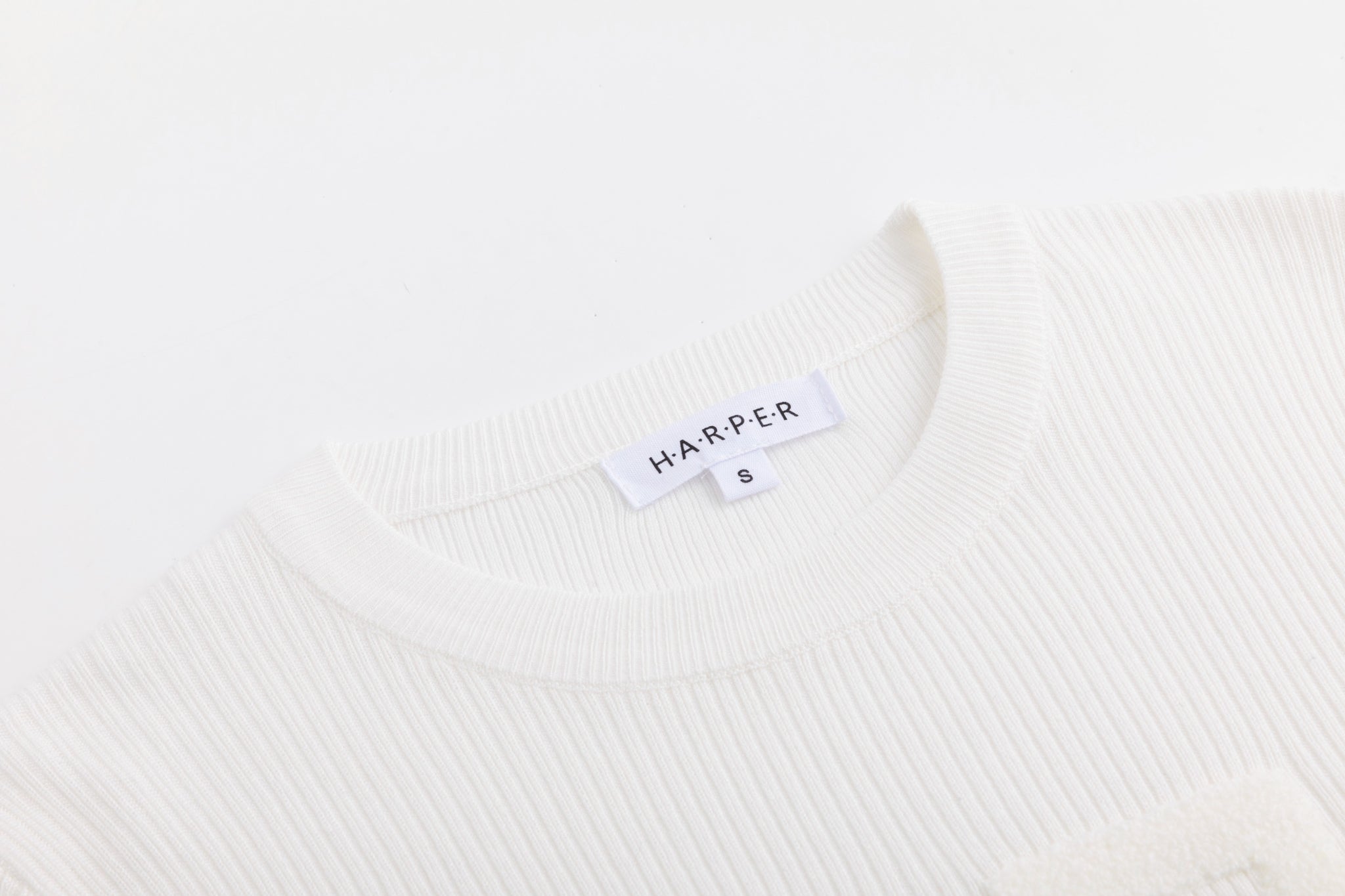 Logo Patch Sweater - White
